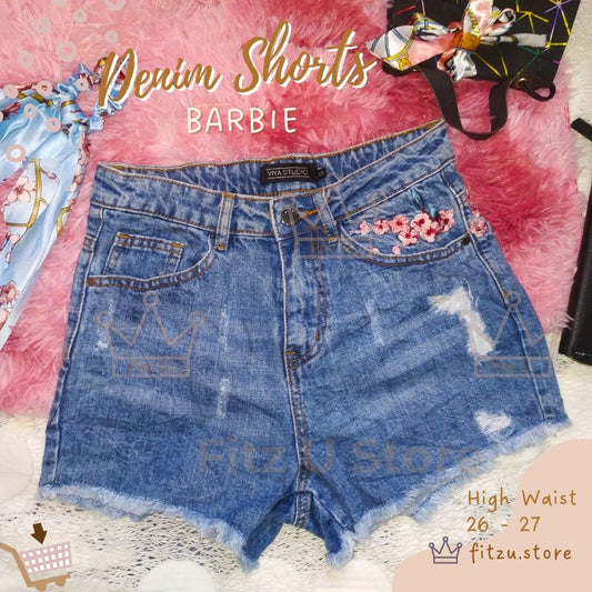 Denim Shorts - Barbie
